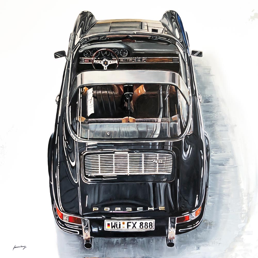 Porsche-911-targa Tableau Porsche targa 911